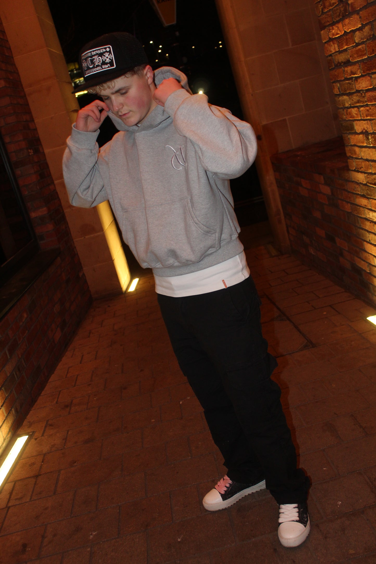 Grey CW Hoodie